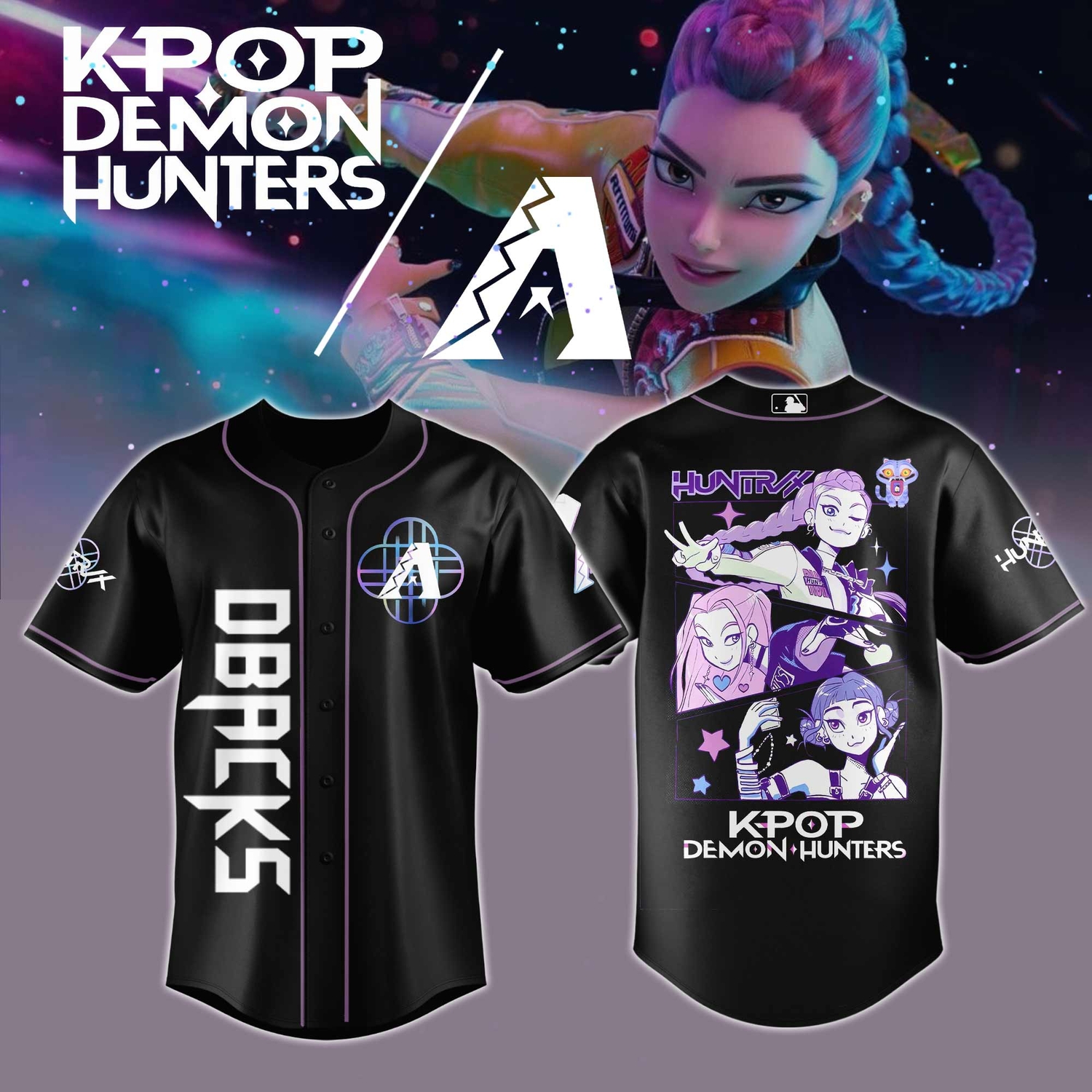 Arizona Diamondbacks MLB 2026 KPop Demon Hunters Exclusive Jersey Arizona Diamondbacks MLB 2026 KPop Demon Hunters Exclusive Jersey