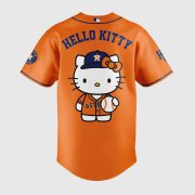 Houston Astros x Hello Kitty Night 2026 Limited Edition Orange Baseball Jersey - Image 3