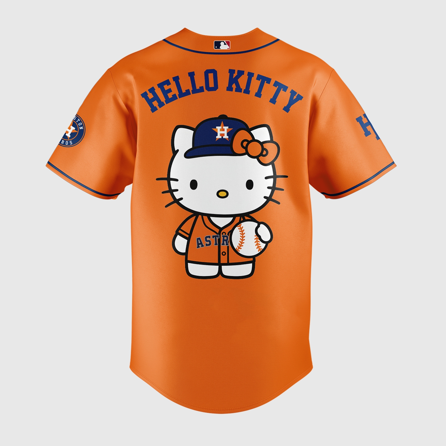 Houston Astros x Hello Kitty Night 2026 Limited Edition Orange Baseball Jersey Houston Astros x Hello Kitty Night 2026 Limited Edition Orange Baseball Jersey