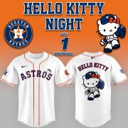Houston Astros x Hello Kitty Night 2026 Limited Edition White Baseball Jersey Ver 2