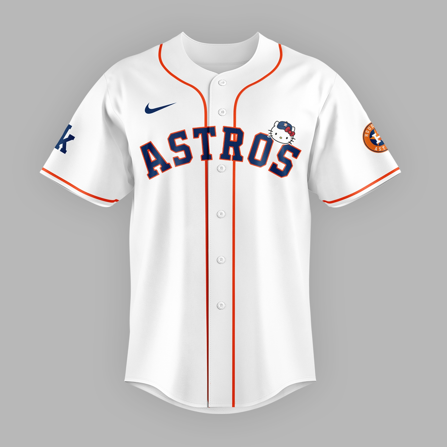 Houston Astros x Hello Kitty Night 2026 Limited Edition White Baseball Jersey Ver 2 Houston Astros x Hello Kitty Night 2026 Limited Edition White Baseball Jersey Ver 2