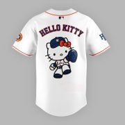 Houston Astros x Hello Kitty Night 2026 Limited Edition White Baseball Jersey Ver 2 - Image 3