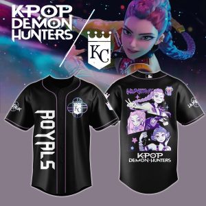 Kansas City Royals KPop Demon Hunters 2026 MLB Special Jersey by Drovenwear.com