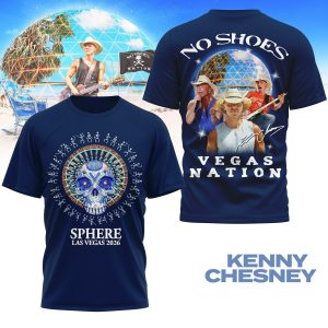 Kenny Chesney Las Vegas Sphere Concert Tour TShirt 2026 by Drovenwear.com