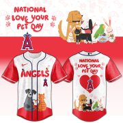 Los Angeles Angels National Love Your Pet Day 2026 Limited Release Baseball Jersey