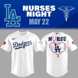 Los Angeles Dodgers MLB 2026 Nurses Night Exclusive Jersey by Drovenwear.com