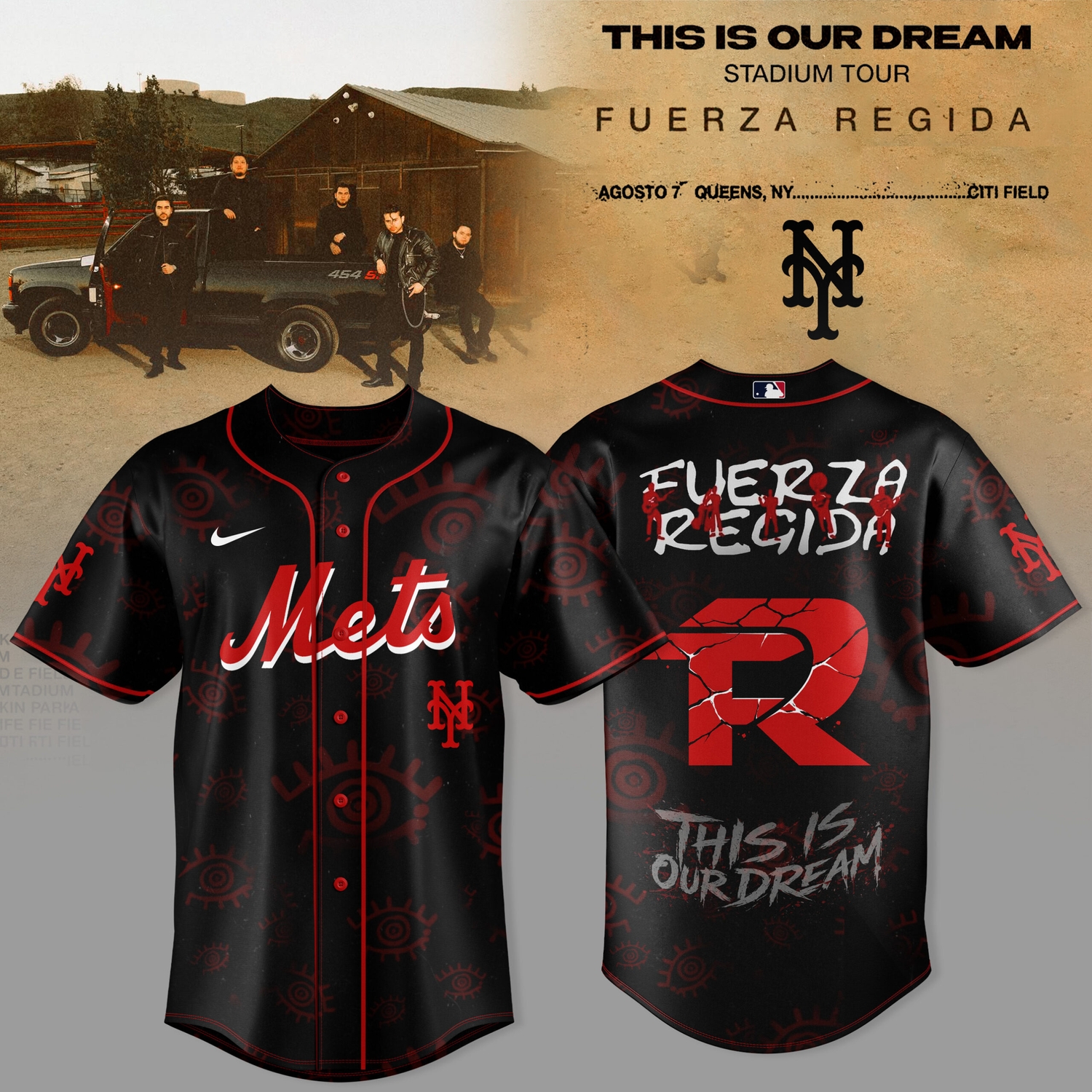 New York Mets x Fuerza Regida 2026 “This Is Our Dream” Stadium Tour Jersey Collection – Exclusive Drop New York Mets x Fuerza Regida 2026 “This Is Our Dream” Stadium Tour Jersey Collection – Exclusive Drop