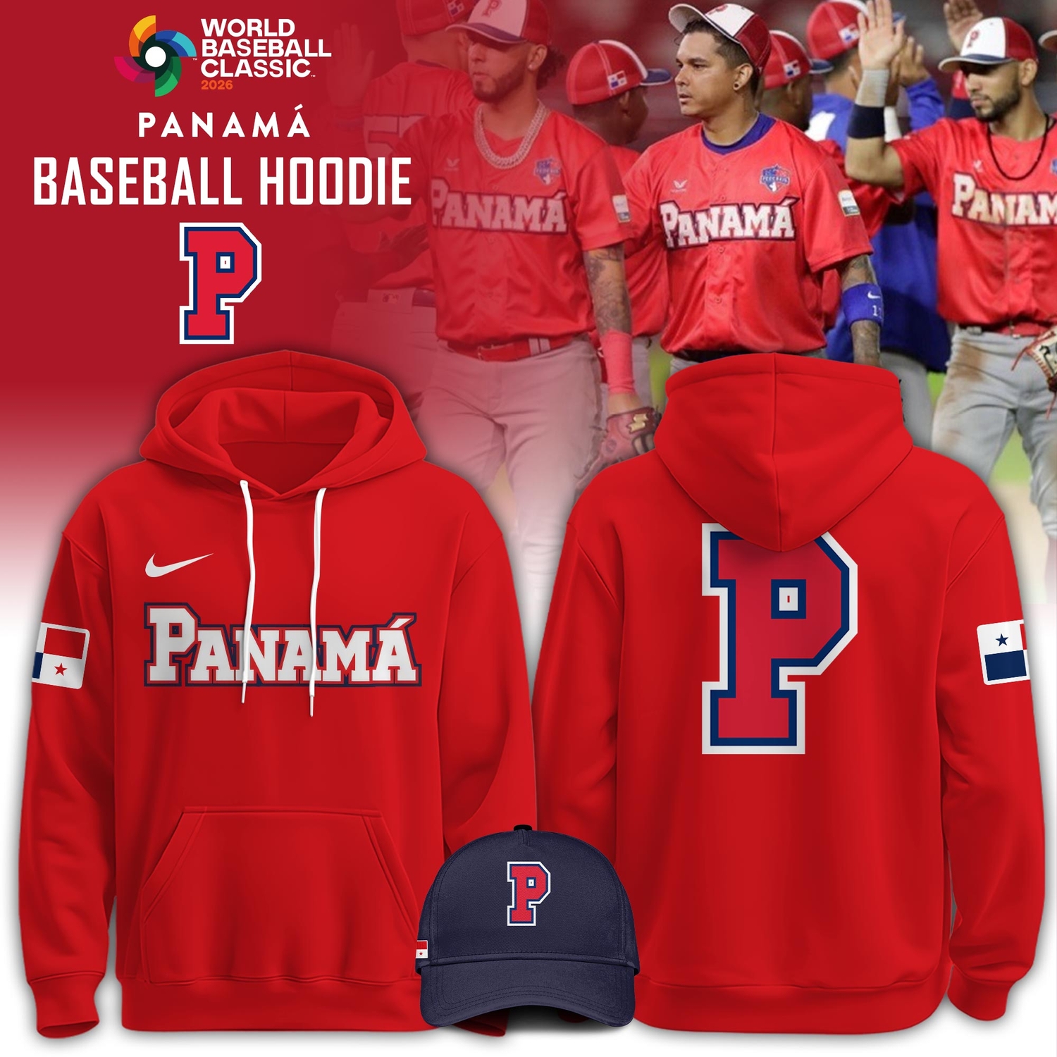 Panama 2026 World Baseball Classic Red 2D Graphic Hoodie – Limited Edition Panama 2026 World Baseball Classic Red 2D Graphic Hoodie – Limited Edition