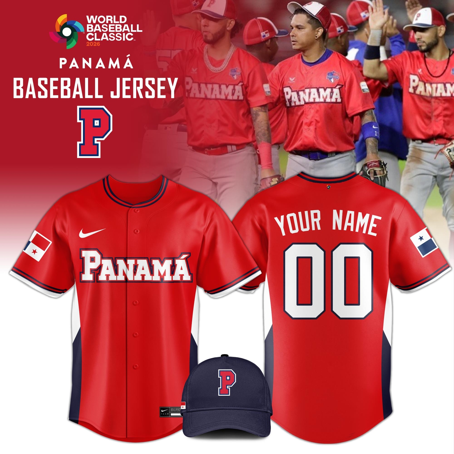 Panama 2026 World Baseball Classic Red Limited Edition Baseball Jersey Panama 2026 World Baseball Classic Red Limited Edition Baseball Jersey