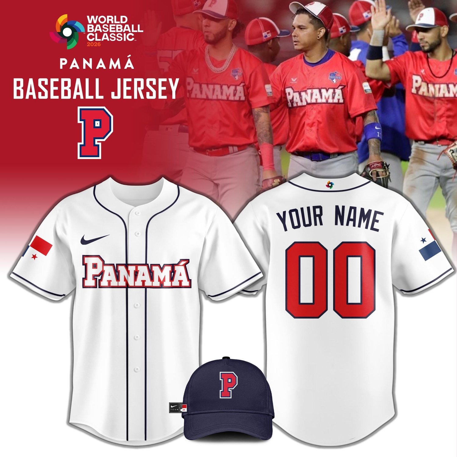 Panama 2026 World Baseball Classic White Limited Edition Baseball Jersey Panama 2026 World Baseball Classic White Limited Edition Baseball Jersey