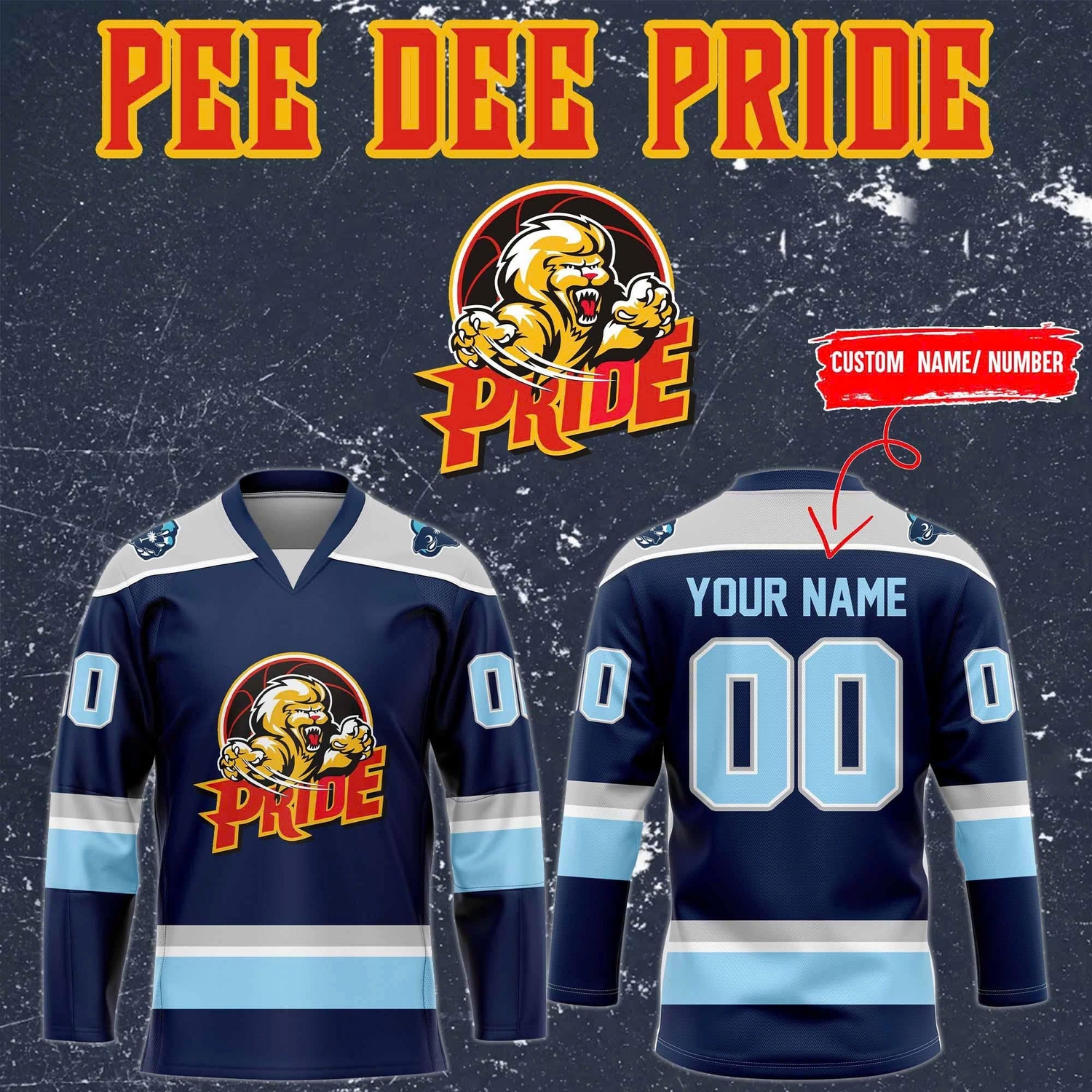 Pee Dee Pride IceCats 2026 Official Team Baseball Jersey Pee Dee Pride IceCats 2026 Official Team Baseball Jersey