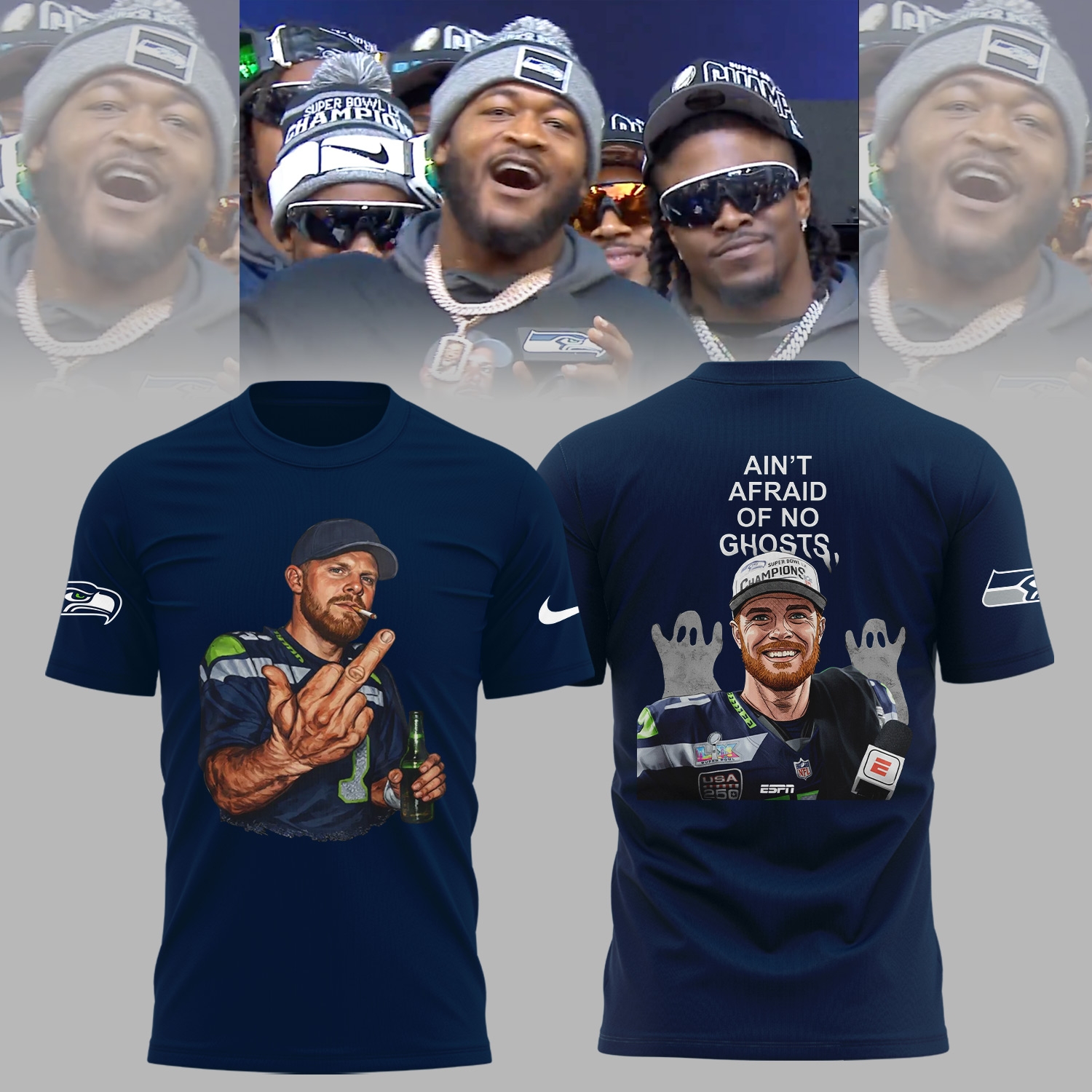 Seattle Seahawks Sam Darnold Middle Finger Limited Edition Shirt Seattle Seahawks Sam Darnold Middle Finger Limited Edition Shirt