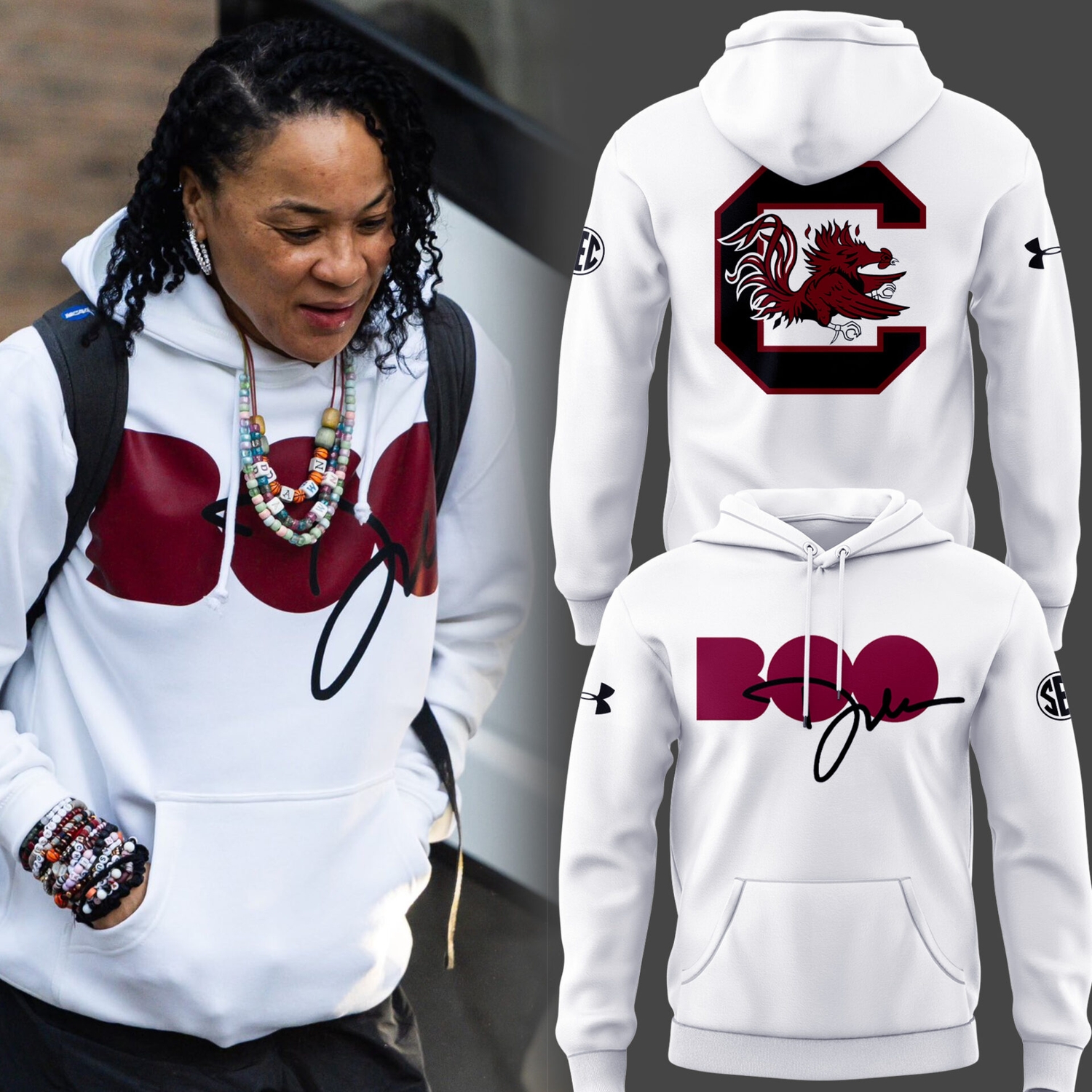 South Carolina Gamecocks x Dawn Staley 2026 Boo Graphic Hoodie – Premium Fan Apparel South Carolina Gamecocks x Dawn Staley 2026 Boo Graphic Hoodie – Premium Fan Apparel