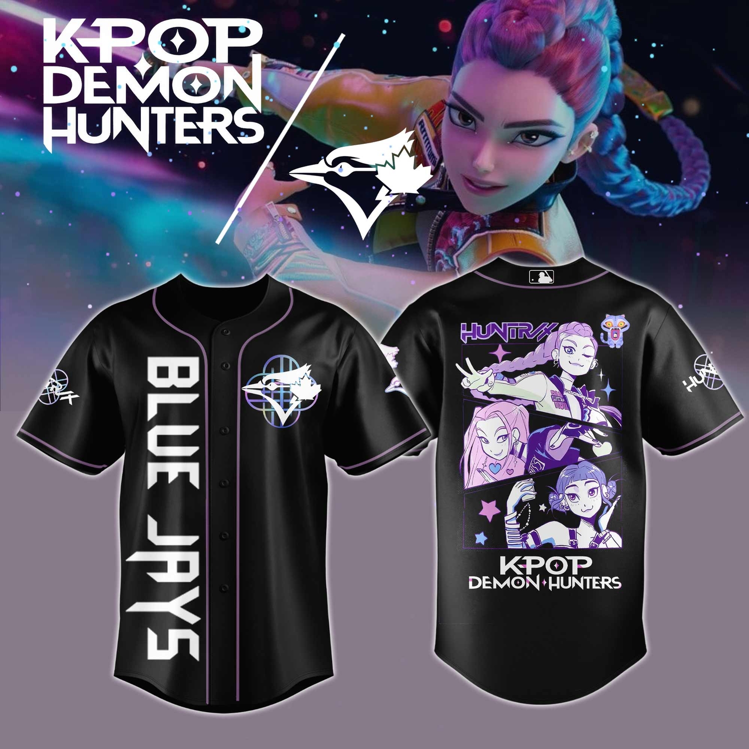 Toronto Blue Jays MLB KPop Demon Hunters 2026 Limited Jersey Toronto Blue Jays MLB KPop Demon Hunters 2026 Limited Jersey