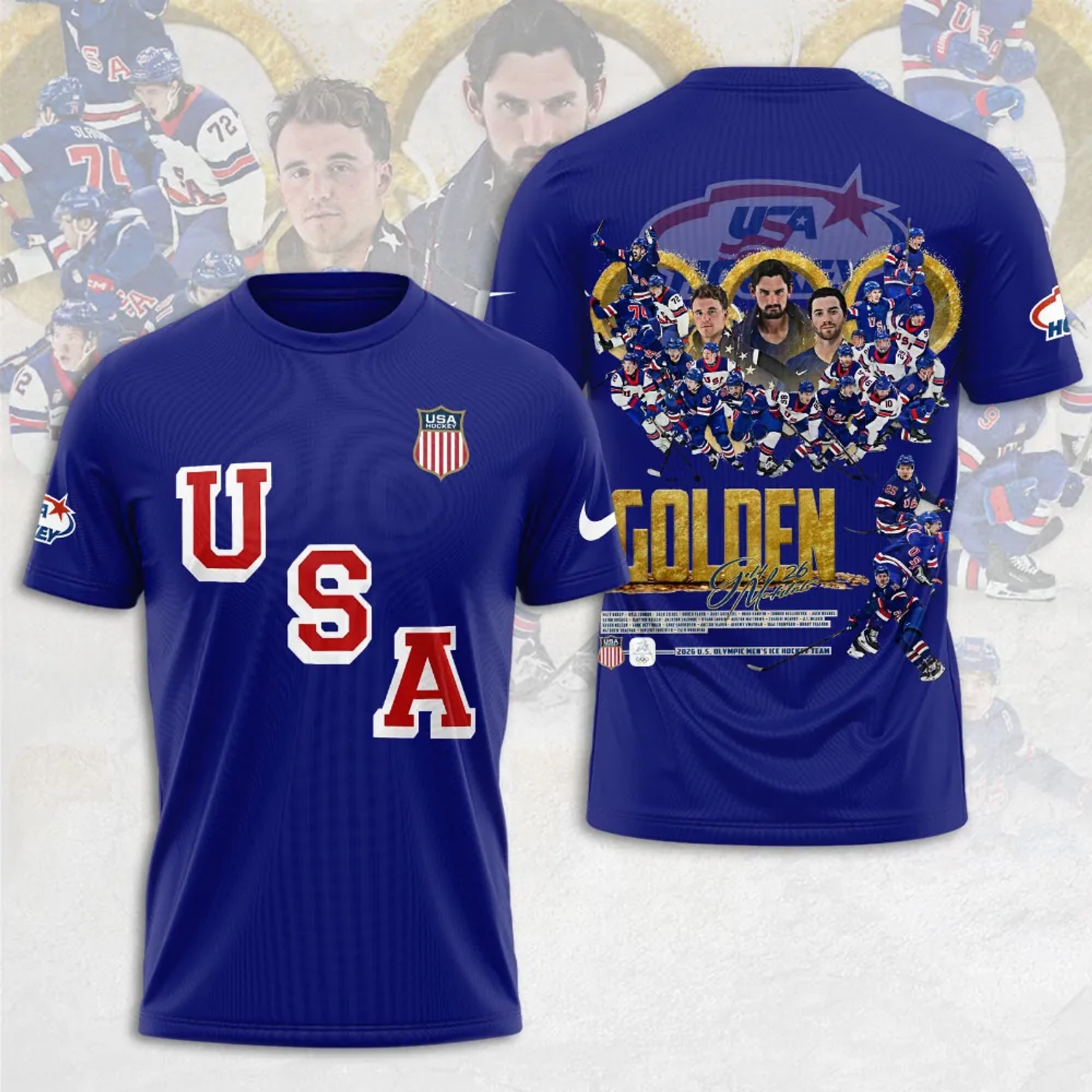 USA Men’s Hockey 2026 Winter Olympics Gold Medal Champions 3D Graphic Apparel USA Men’s Hockey 2026 Winter Olympics Gold Medal Champions 3D Graphic Apparel