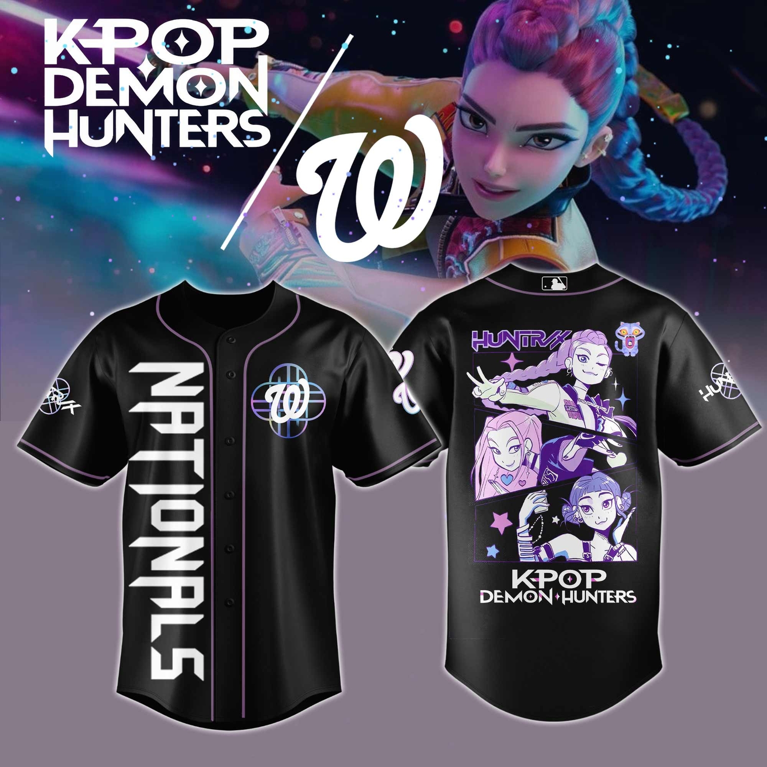 Washington Nationals 2026 MLB KPop Demon Hunters Limited Jersey Washington Nationals 2026 MLB KPop Demon Hunters Limited Jersey