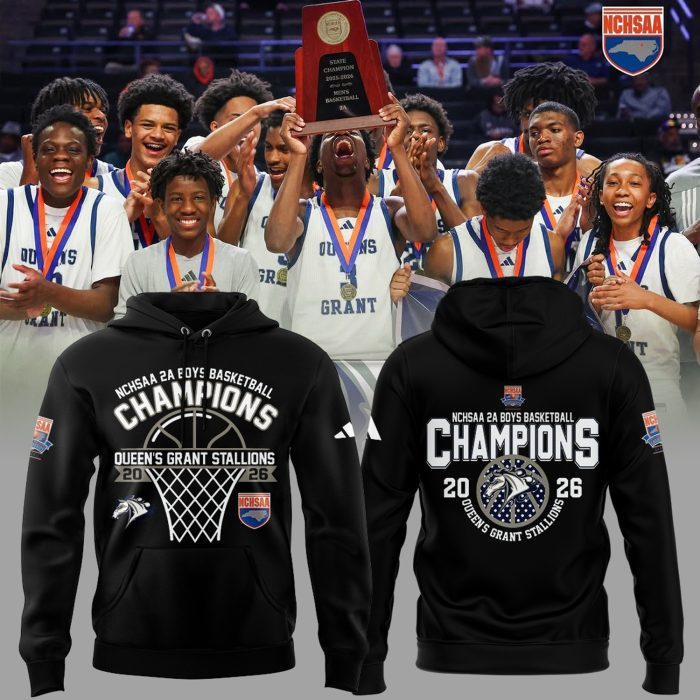 2A Boys Basketball Champions 2026 Limited Edition Hoodie - Image 4
