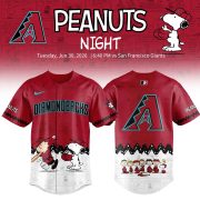 Arizona Diamondbacks Peanuts Night 2026 Special Edition Jersey
