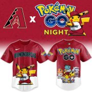 Arizona Diamondbacks Pokémon GO Night Limited Edition Baseball Jersey - Image 2
