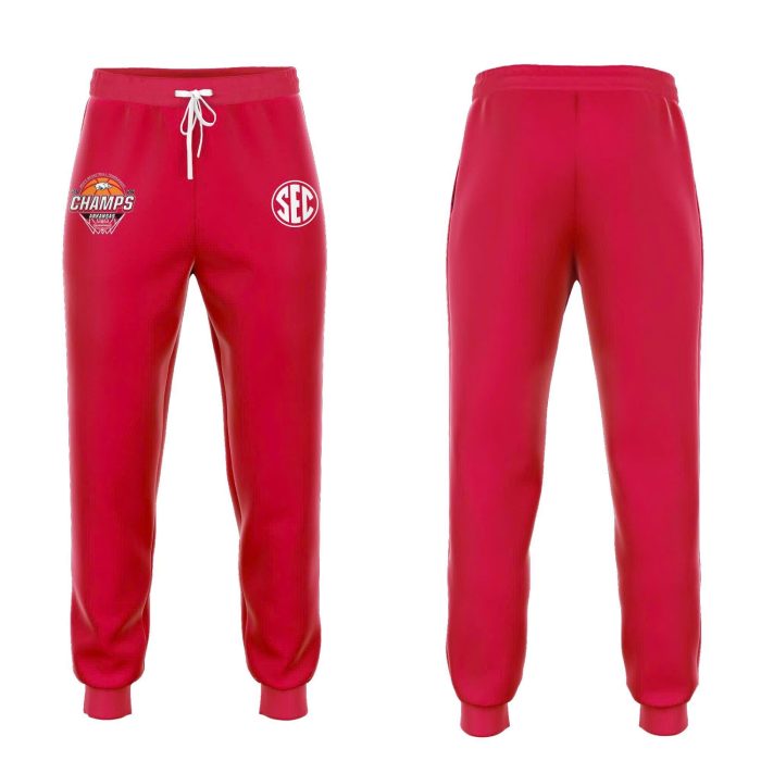 Arkansas Razorbacks 2026 SEC Men's Basketball Tournament Champions Blue 84 Locker Room Hoodie – Cardinal V5 - Image 2
