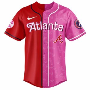 Atlanta Braves Barbie 2026 Special Edition Baseball Jersey by Drovenwear.com