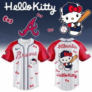 Atlanta Braves x Hello Kitty 2026 Limited Editions Jersey by Drovenwear.com