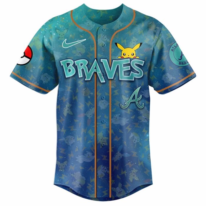 Atlanta Braves x Pokémon Day 2026 Limited Edition Baseball Jersey - Image 2