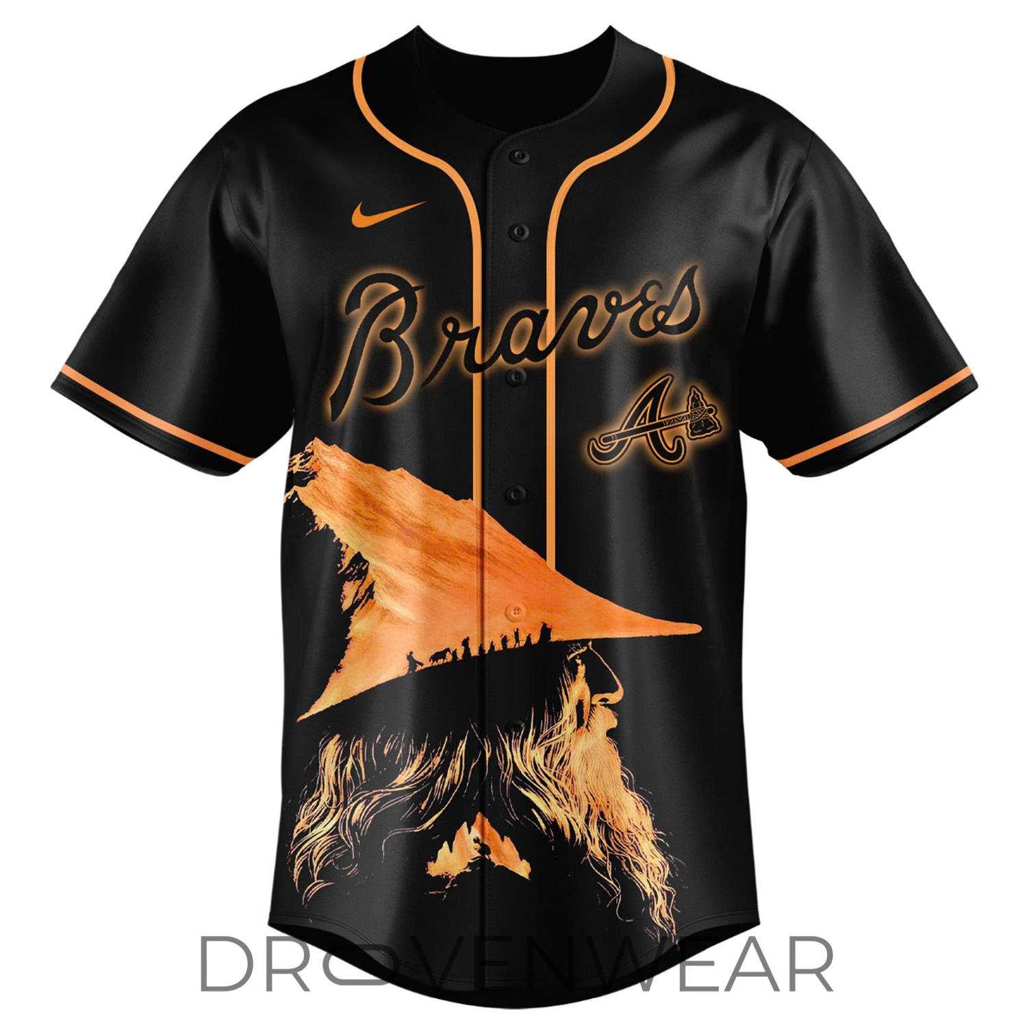 Atlanta Braves x Ring of Power 2026 Custom Name Limited Jersey Atlanta Braves x Ring of Power 2026 Custom Name Limited Jersey