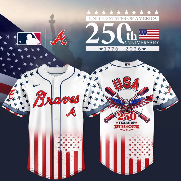 Atlanta Braves x 250th Anniversary United States Baseball Jersey 2026 - Image 2