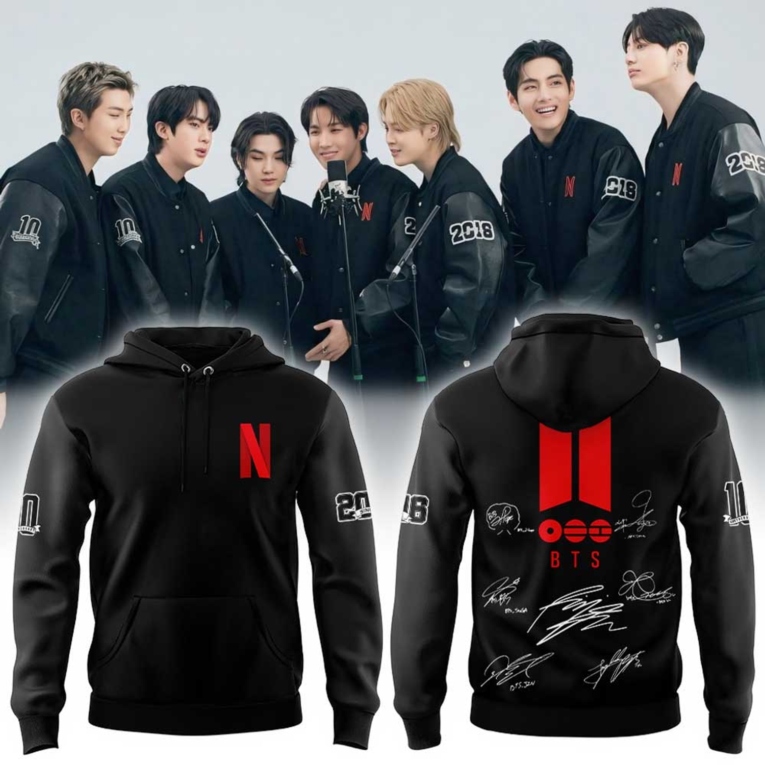 BTS The Return 2026 Uniform Style Hoodie BTS The Return 2026 Uniform Style Hoodie