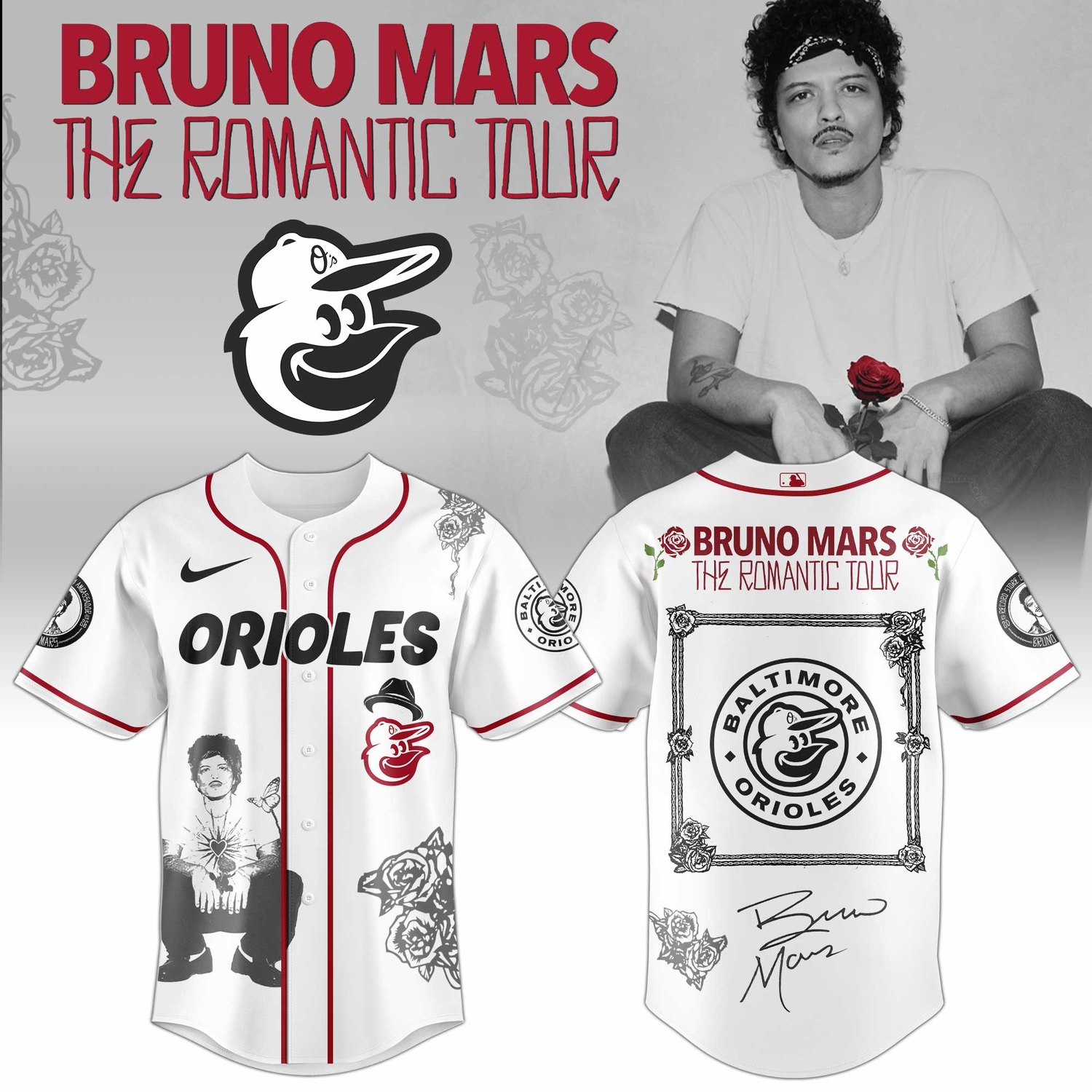 Baltimore Orioles Bruno Inspired 2026 Limited Edition Baseball Jersey Baltimore Orioles Bruno Inspired 2026 Limited Edition Baseball Jersey