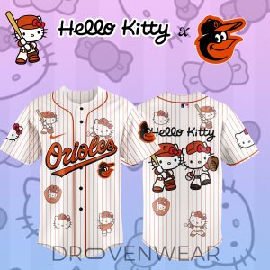 Baltimore Orioles x Hello Kitty 2026 Special Design Jersey by Drovenwear.com