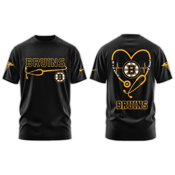 Boston Bruins Healthcare Appreciation Night Graphic Fan T-Shirt | Jogger | Cap - Image 2