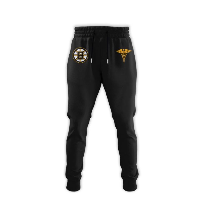Boston Bruins Healthcare Appreciation Night Limited Apparel Hoodie | Jogger | Cap - Image 3
