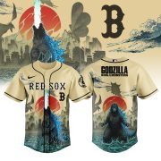 Boston Red Sox Godzilla King Of The Monsters Special Edition Baseball Jersey
