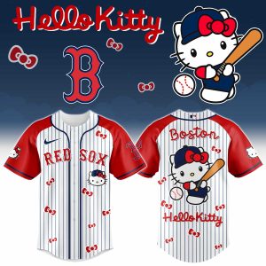 Boston Red Sox x Hello Kitty 2026 Limited Editions Jersey by Drovenwear.com