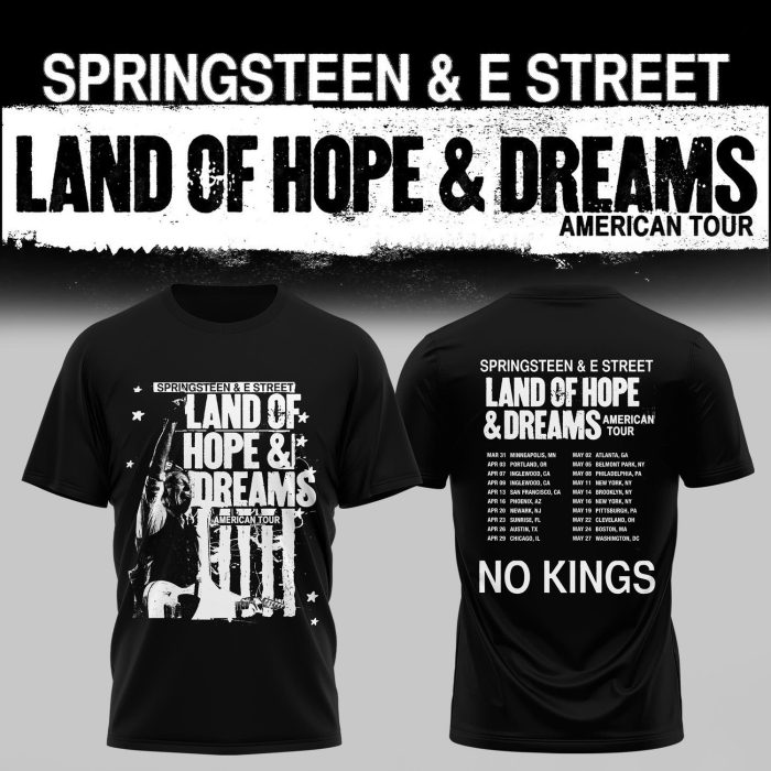 🎸 Bruce Springsteen 2026 – Land of Hope and Dreams American Tour Tee Collection - Image 2