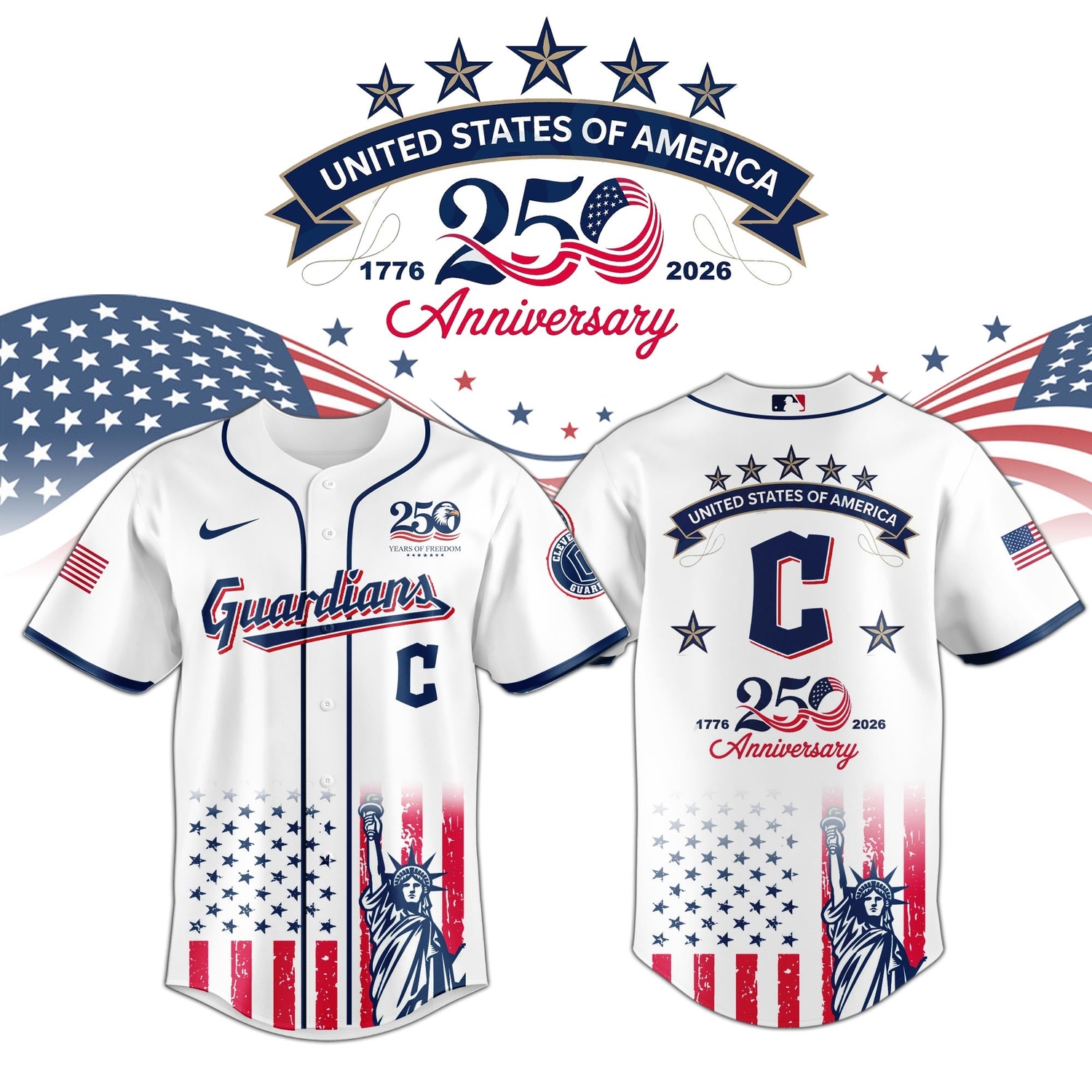 Cleveland Guardians special America’s 250th Anniversary Limited Edition Jersey Cleveland Guardians special America’s 250th Anniversary Limited Edition Jersey