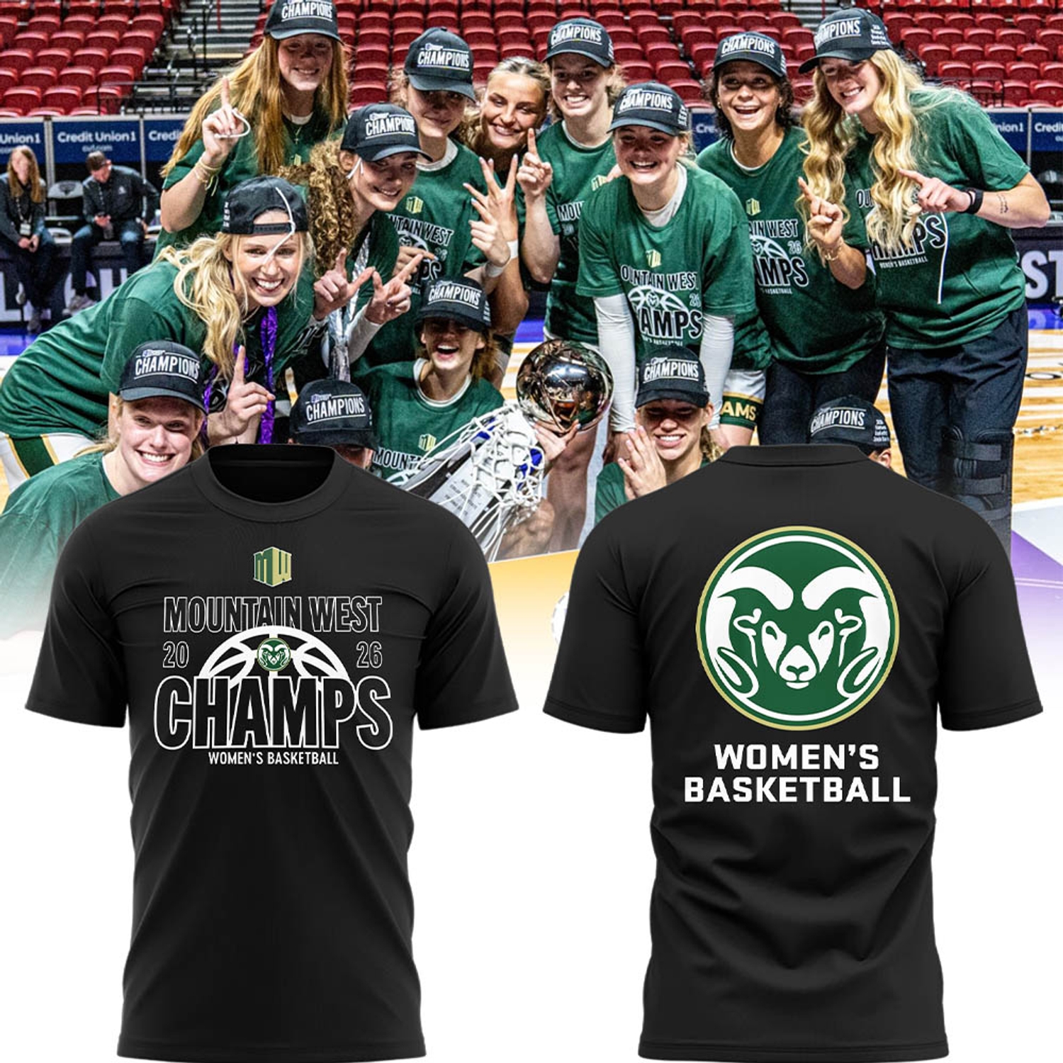 CSUW Basketball Champions Commemorative T-Shirt Ver2 CSUW Basketball Champions Commemorative T-Shirt Ver2