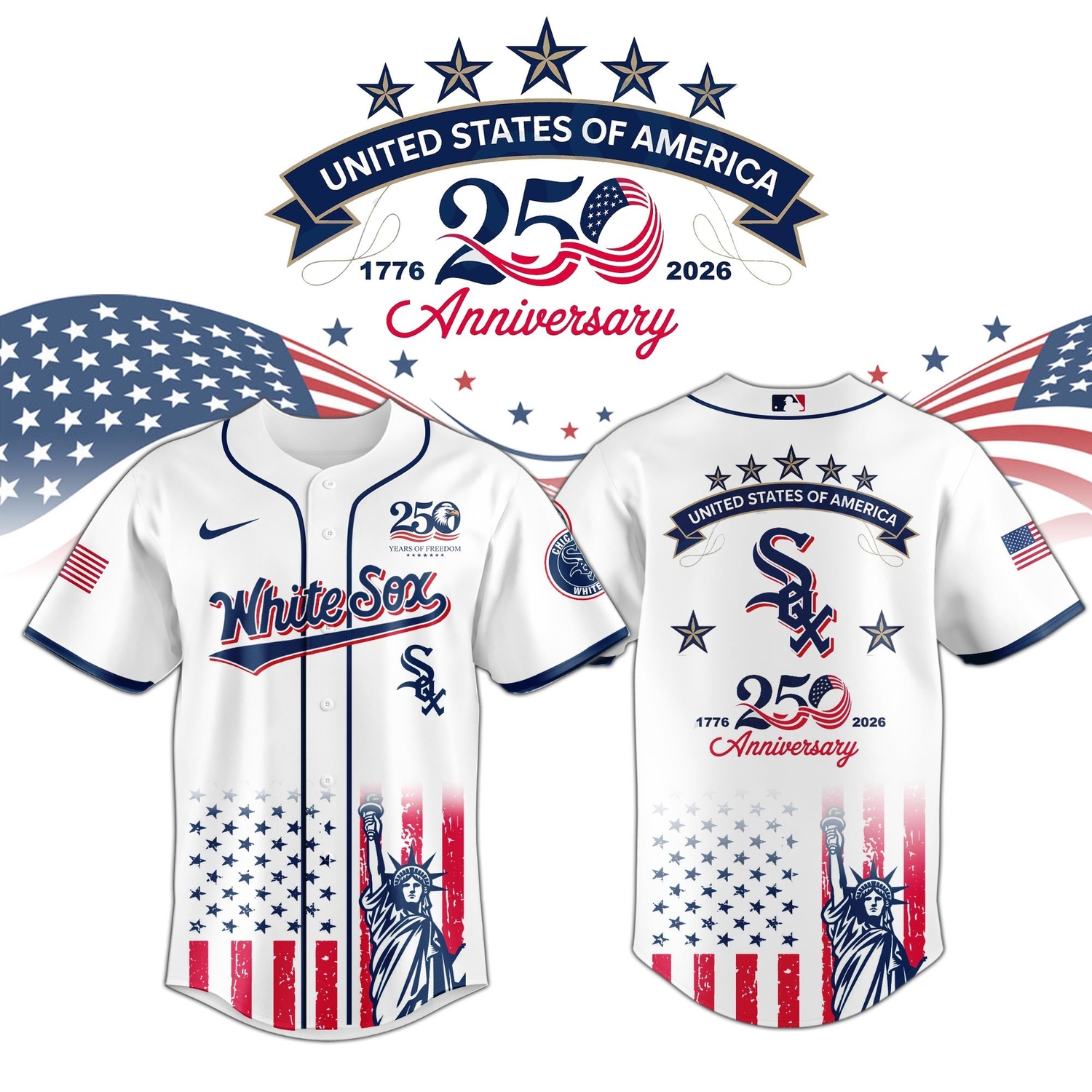 Chicago White Sox special America’s 250th Anniversary Limited Edition Jersey Chicago White Sox special America’s 250th Anniversary Limited Edition Jersey