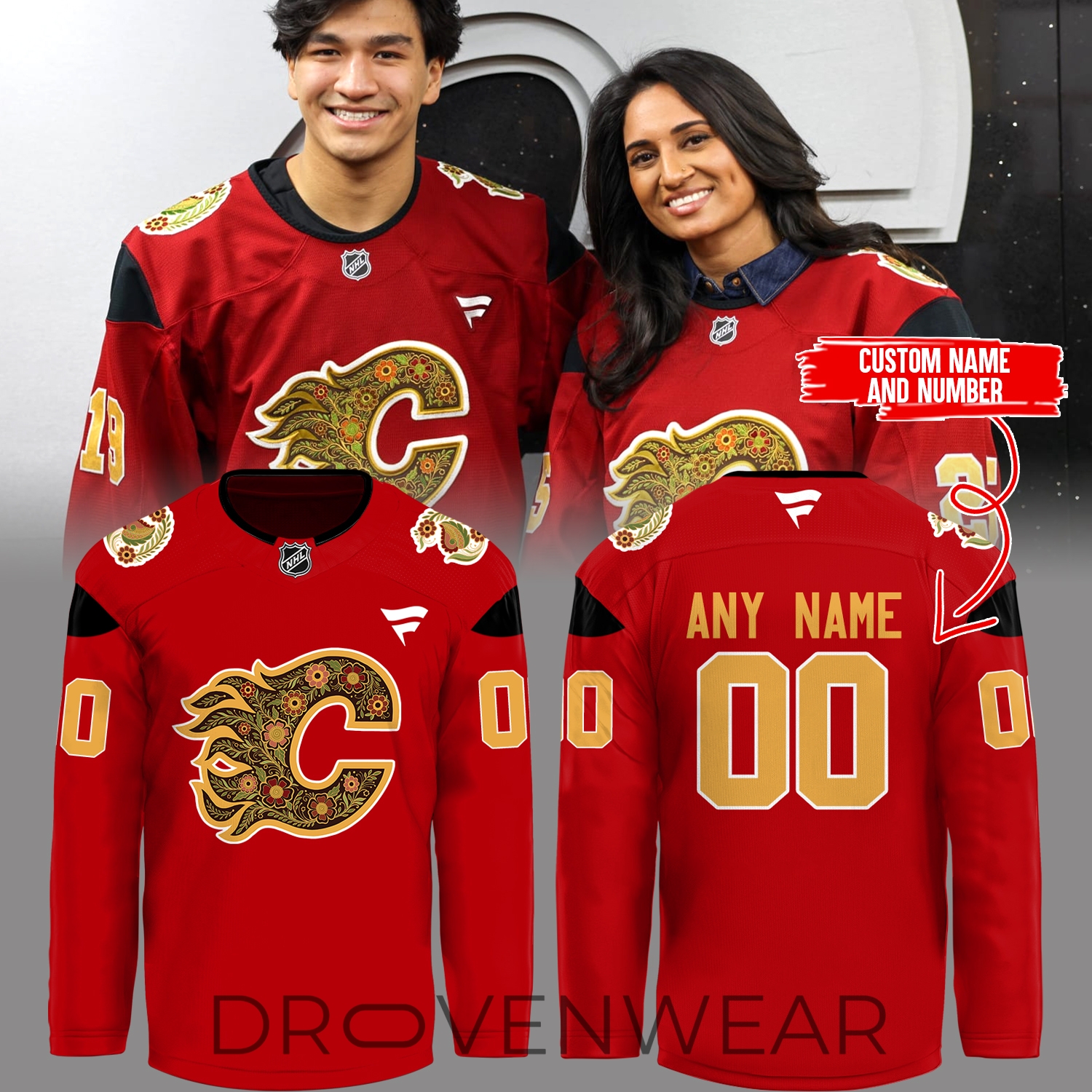 Calgary Flames South Asian Celebration 2026 Fan Jersey Calgary Flames South Asian Celebration 2026 Fan Jersey
