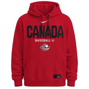 Canada Baseball 2026 Limited Edition Red Hoodie by Drovenwear.com