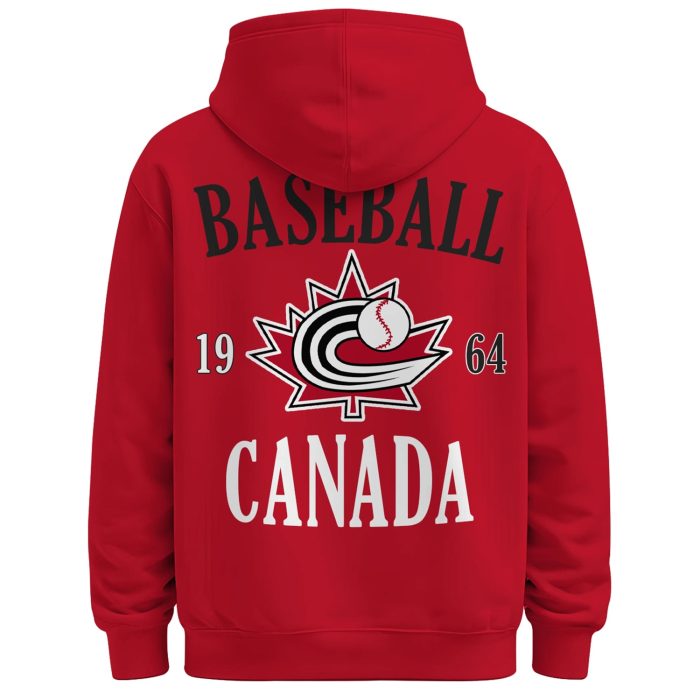 Canada Baseball 2026 Limited Edition Red Hoodie - Image 3