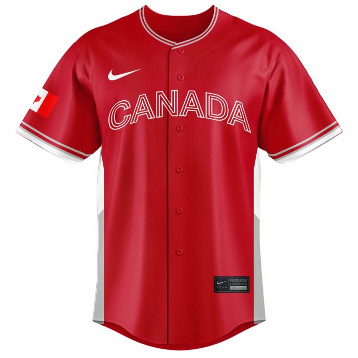 Canada Baseball World Baseball Classic 2026 Limited Edition Red Jersey - Image 2