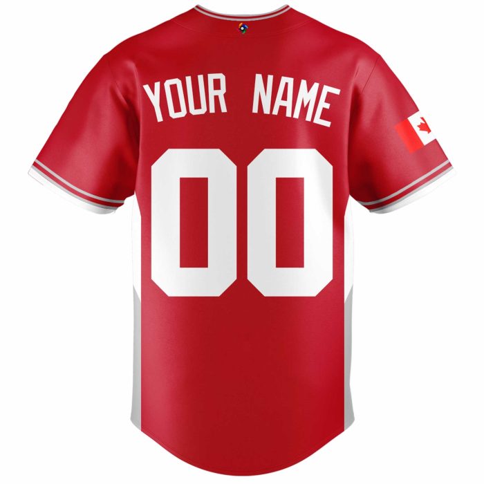 Canada Baseball World Baseball Classic 2026 Limited Edition Red Jersey - Image 3