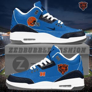 Chicago Bears AJ3 Custom Sneakers 2026 Edition by Drovenwear.com