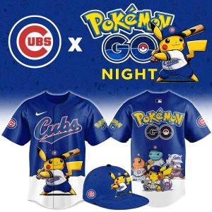Chicago Cubs Pokmon GO Night Limited Edition Baseball Jersey by Drovenwear.com