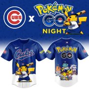 Chicago Cubs Pokémon GO Night Limited Edition Baseball Jersey - Image 2