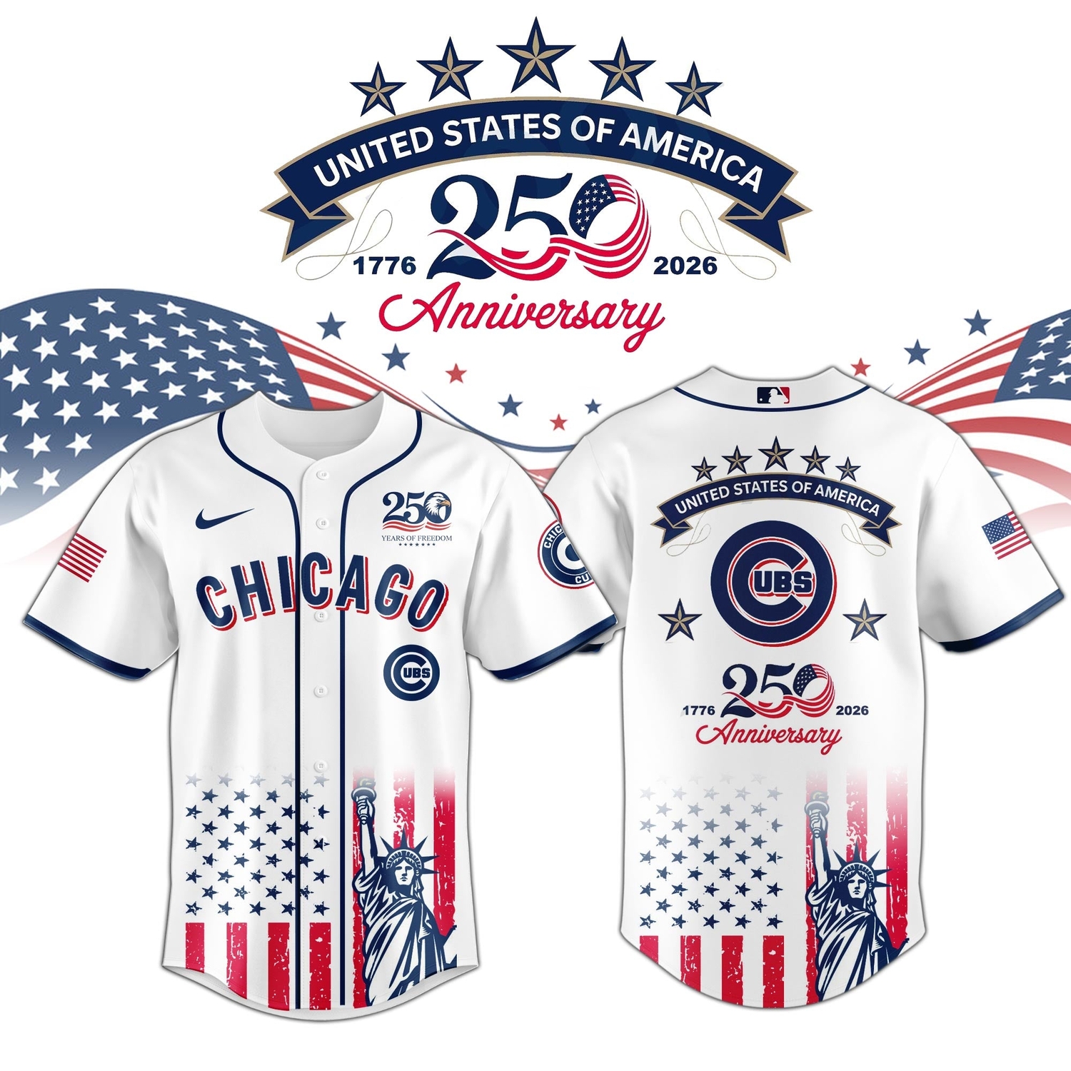 Chicago Cubs special America’s 250th Anniversary Limited Edition Jersey Chicago Cubs special America’s 250th Anniversary Limited Edition Jersey