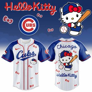 Chicago Cubs x Hello Kitty 2026 Limited Editions Jersey by Drovenwear.com